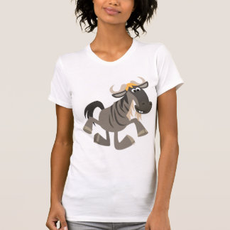 T-shirt Batida de Cartoon Bonita Dançando Vestidas Selvage