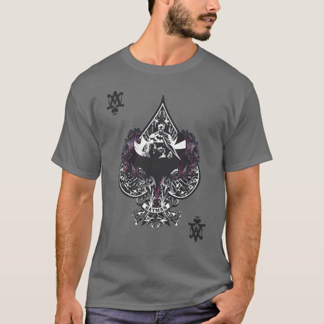 T-shirt Batman Ace of Spaces Gothic Crest (Frente)