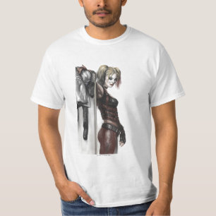 T-shirt Batman Arkham   Ilustração de Harley Quinn