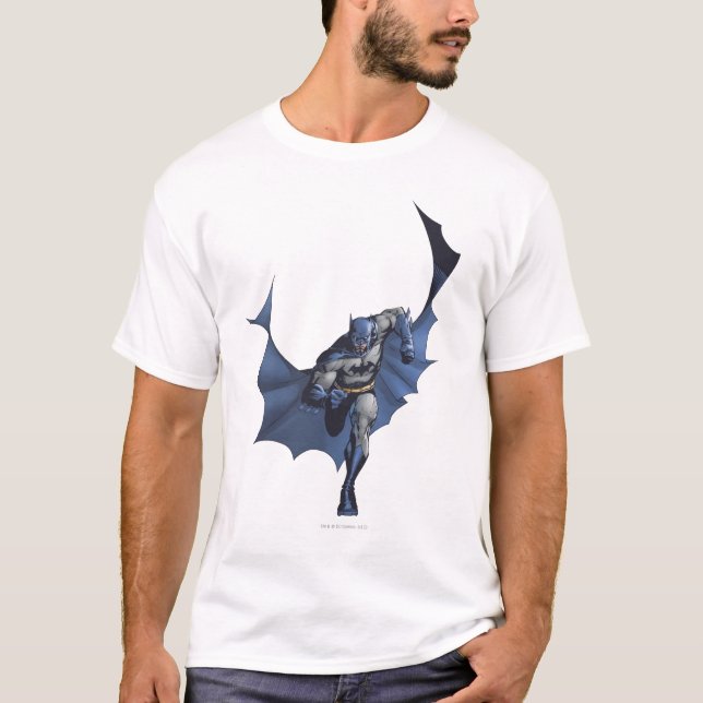 T-shirt Batman corre com cabo voador (Frente)