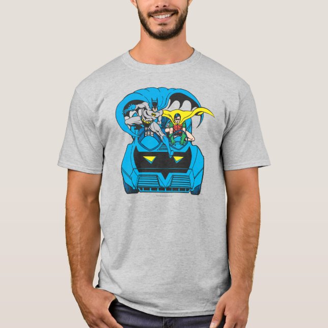 T-shirt Batman e Robin Ride Batmobile (Frente)