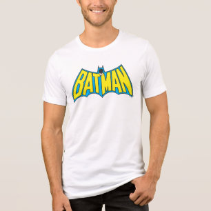 T-shirt Batman Logotipo Amarelo Vintage