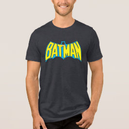 T-shirt Batman | Logotipo Amarelo Vintage