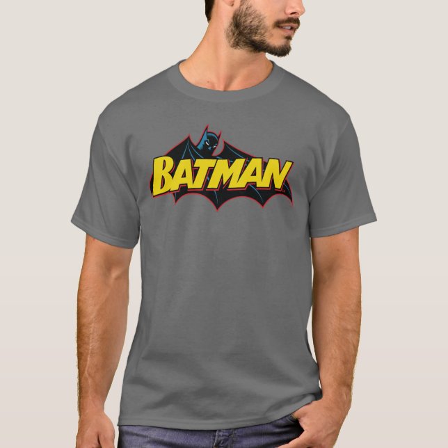 T-shirt Batman | Logotipo antigo da escola (Frente)