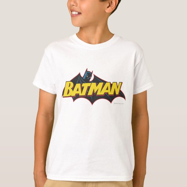 T-shirt Batman | Logotipo antigo da escola (Frente)