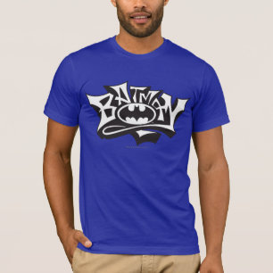 T-shirt Batman   Logotipo do nome do Grafite