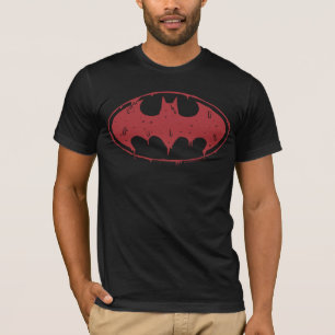 T-shirt Batman   Logotipo vermelho Oozing