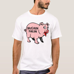T-shirt Batom em um porco