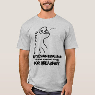 T-shirt Bayesian do dinossauro para estatísticos