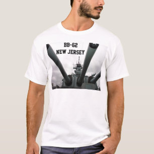 T-shirt BB-62 navio de guerra New-jersey