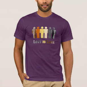 T-shirt Bear Love é Love angustiado