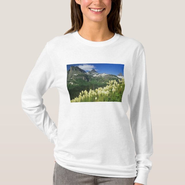T-shirt Beargrass perto de Logan Pass no Parque Nacional G (Frente)
