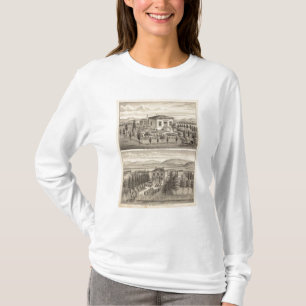 T-shirt Beazell, residências inglesas, fazendas