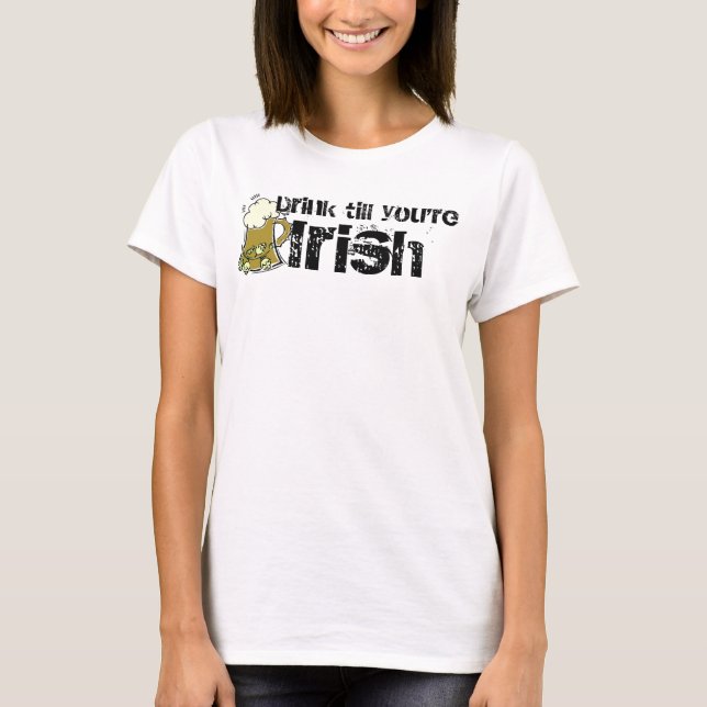 T-shirt Beba até ser irlandês (Frente)
