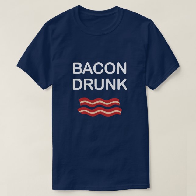 T-SHIRT BEBADO DO BACON (Frente do Design)