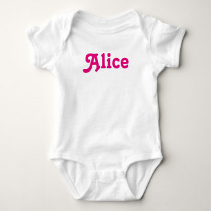 T-shirt Bebê Alice da roupa