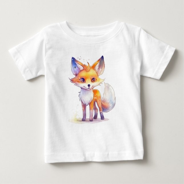 T-Shirt Bebê Bonito Raposa Bebê (Frente)