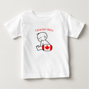 T-shirt Bebê canadense
