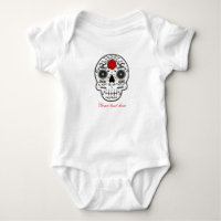 Bebê Caveira de Açúcar Personalizado Macacão Unico