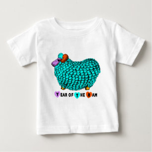 T-shirt Bebê chinês T do zodíaco do ano novo da ram