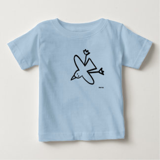 T-shirt Bebê da arte: Desenho da gaivota do tintureiro de