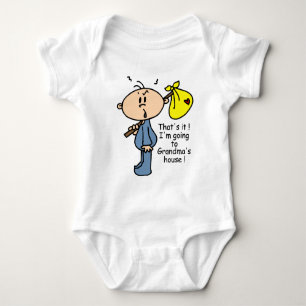 T-shirt Bebê da casa da avó (AZUL)