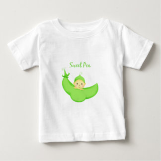T-shirt Bebê da ervilha doce