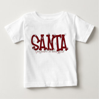 T-shirt bebê da promessa do papai noel