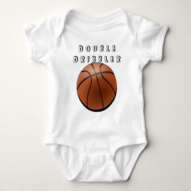 T-shirt Bebê de basquete (Frente)