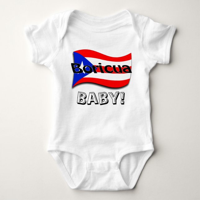 T-shirt Bebê de Boricua! (Frente)
