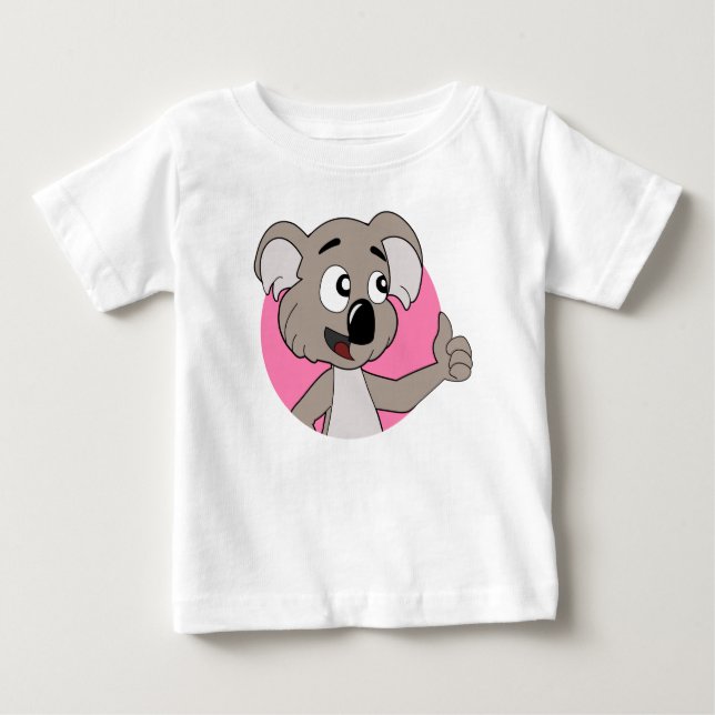 T-Shirt bebê de cartoon Koala (Frente)