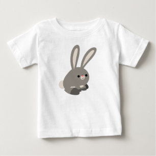 T-Shirt Bebê De Coelho De Cartoon Calmo