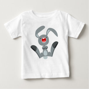 T-Shirt Bebê De Coelho De Cartoon Feliz