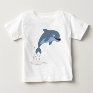 T-Shirt Bebê De Golfinho Bonito E Divertido