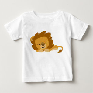 T-Shirt Bebê De Leão De Leão Bonito