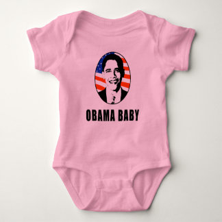 T-shirt Bebê de Obama
