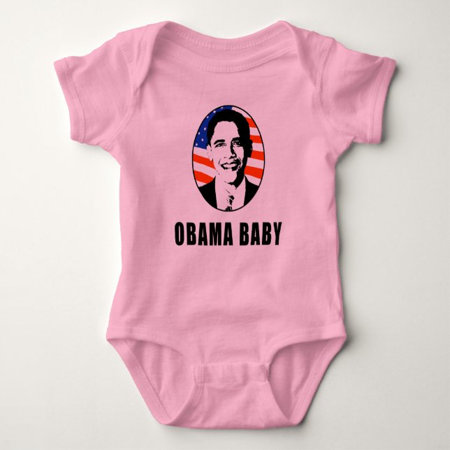T-shirt Bebê de Obama (Frente)