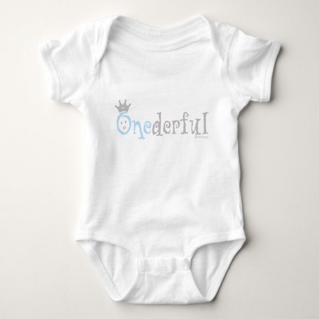 T-shirt BEBÊ de ONEderful (azul) (Frente)