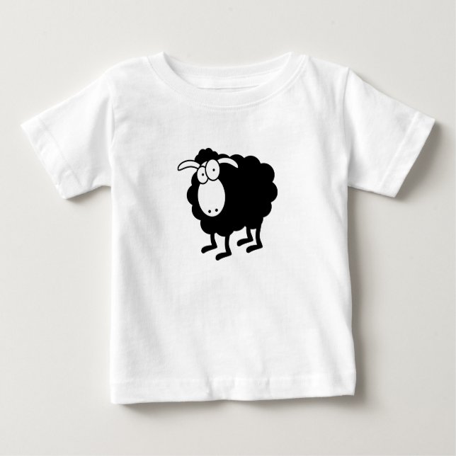 T-Shirt bebê de ovelha negra (Frente)