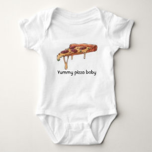 T-shirt Bebê de pizza