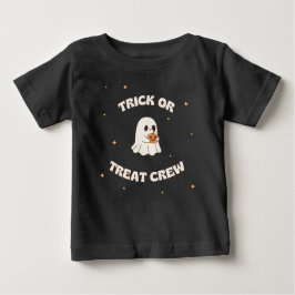 T-Shirt Bebê De Trick Ou Tratar Tripulação