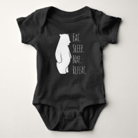 Bebê do Bodysuit do urso polar & roupa dos miúdos