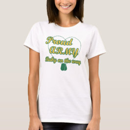 T-shirt Bebê do Exército Orgânico a caminho