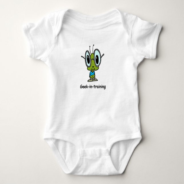T-shirt bebê do Geek-em-treinamento (Frente)