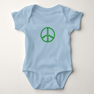 T-shirt Bebê do irlandês do sinal de paz