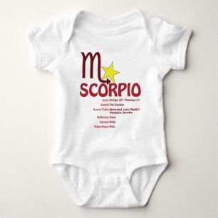 T-shirt Bebê dos traços da Escorpião