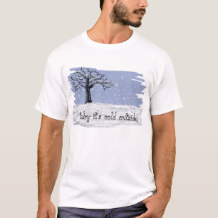 T-shirt Bebê é parte externa fria