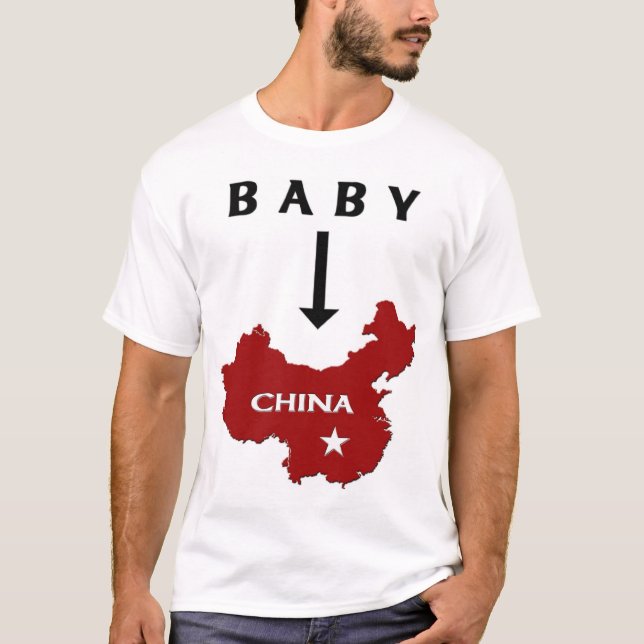T-shirt Bebê em China (Frente)