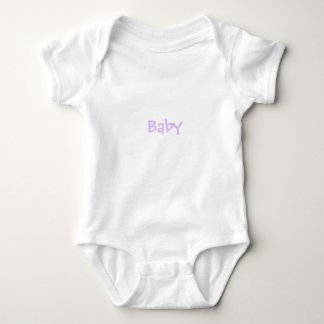 T-shirt Bebê em púrpura clara