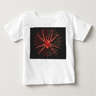T-Shirt Bebê Fine Jersey com Gráfico de aranha
